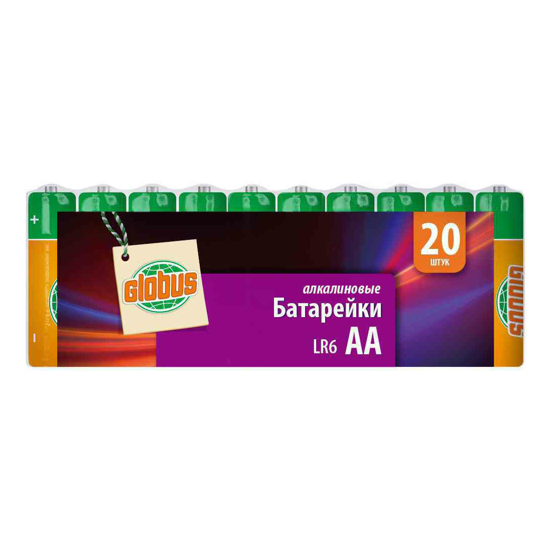 

Батарейки Globus LR6 AA 20 шт