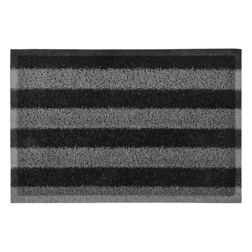 фото Коврик влаговпитывающий vortex пористый 40 х 60 см черный с серым полосы