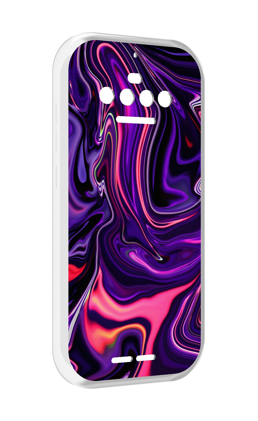 

Чехол MyPads фиолетовые краски для Oukitel F150 R2022, Прозрачный, Tocco