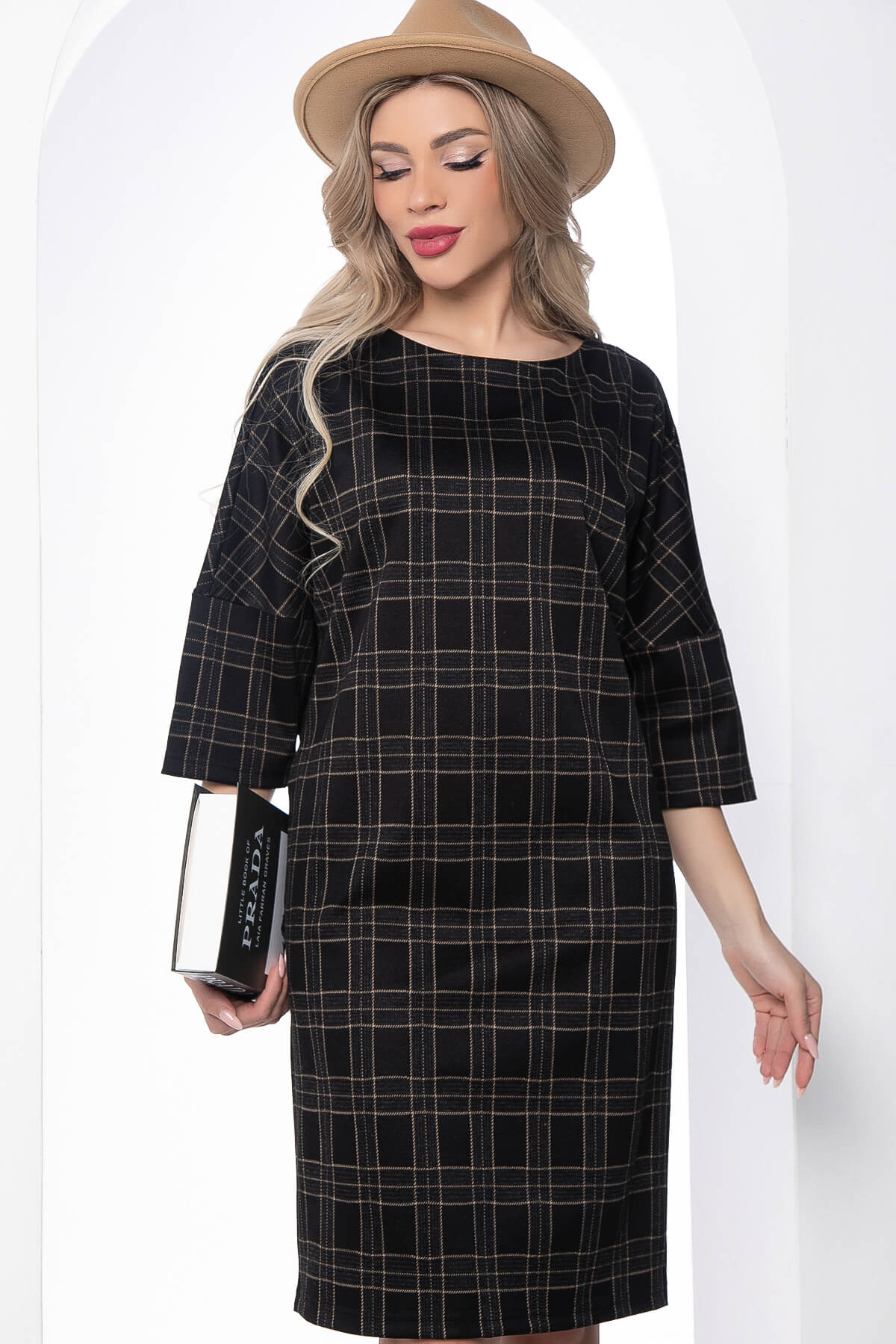 

Платье женское LT Collection Кайла черное 44 RU, Черный, Кайла