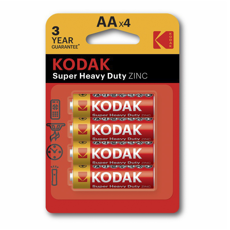 

Батарейки Kodak Super Heavy Duty Zink АА 4 шт