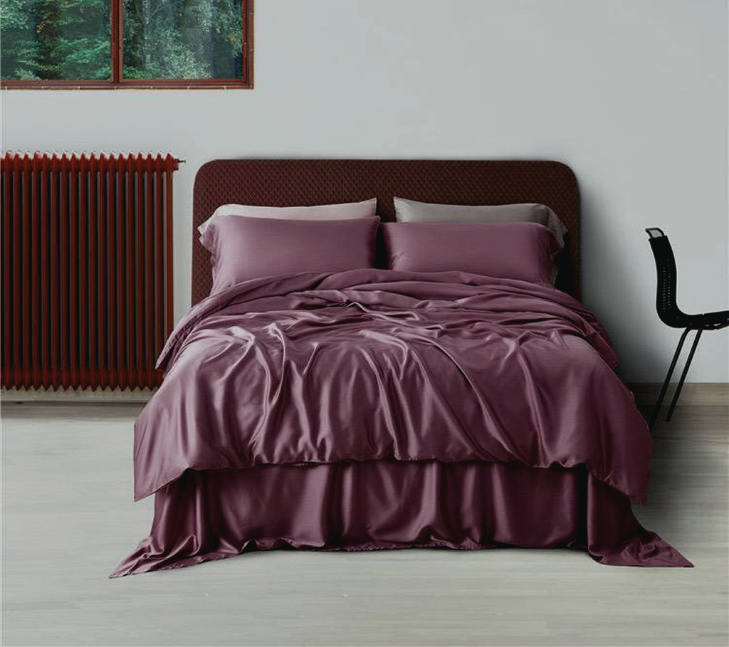 

Пододеяльник Maktex из тенселя 200 х 220 4318 Черничный смузи, Красный, из тенселя 145 х 215