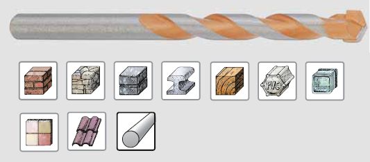 

Сверло универсальное 12 x 200 мм KEIL GOLDCRAFT, 219000120