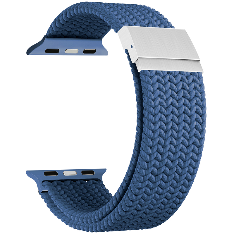

Плетеный нейлоновый ремешок для Apple Watch 42/44/45/49 mm LYAMBDA PLEIONE синий, LYAMBDA PLEIONE DSN-18-44-BL