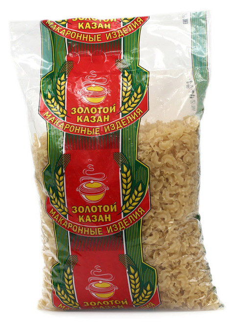 

Макаронные изделия Золотой казан гребешки 3 кг