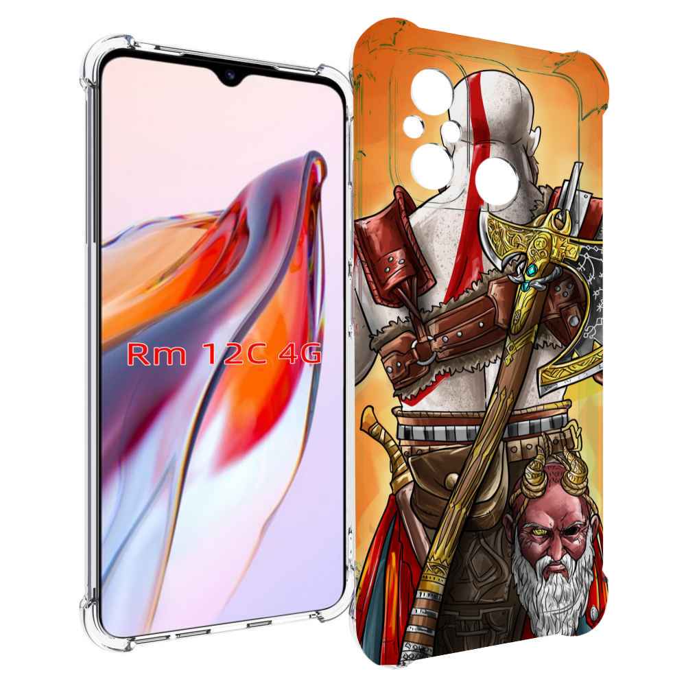 Чехол MyPads God of War для Xiaomi Redmi 12C / Poco C55