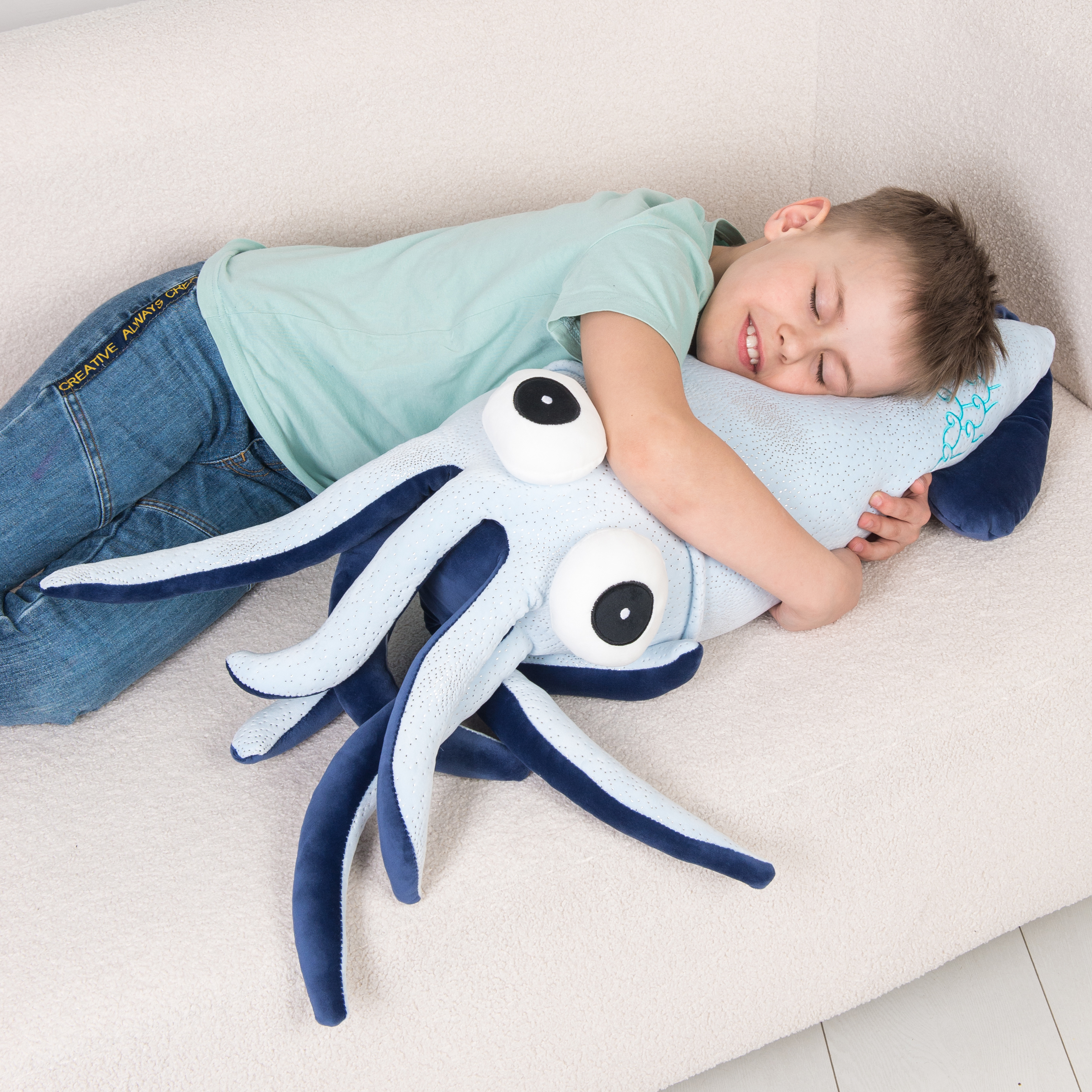 

Мягкая игрушка Осьминог RACOONGO голубой 90 см, ST-BIG-SQUID-60CM