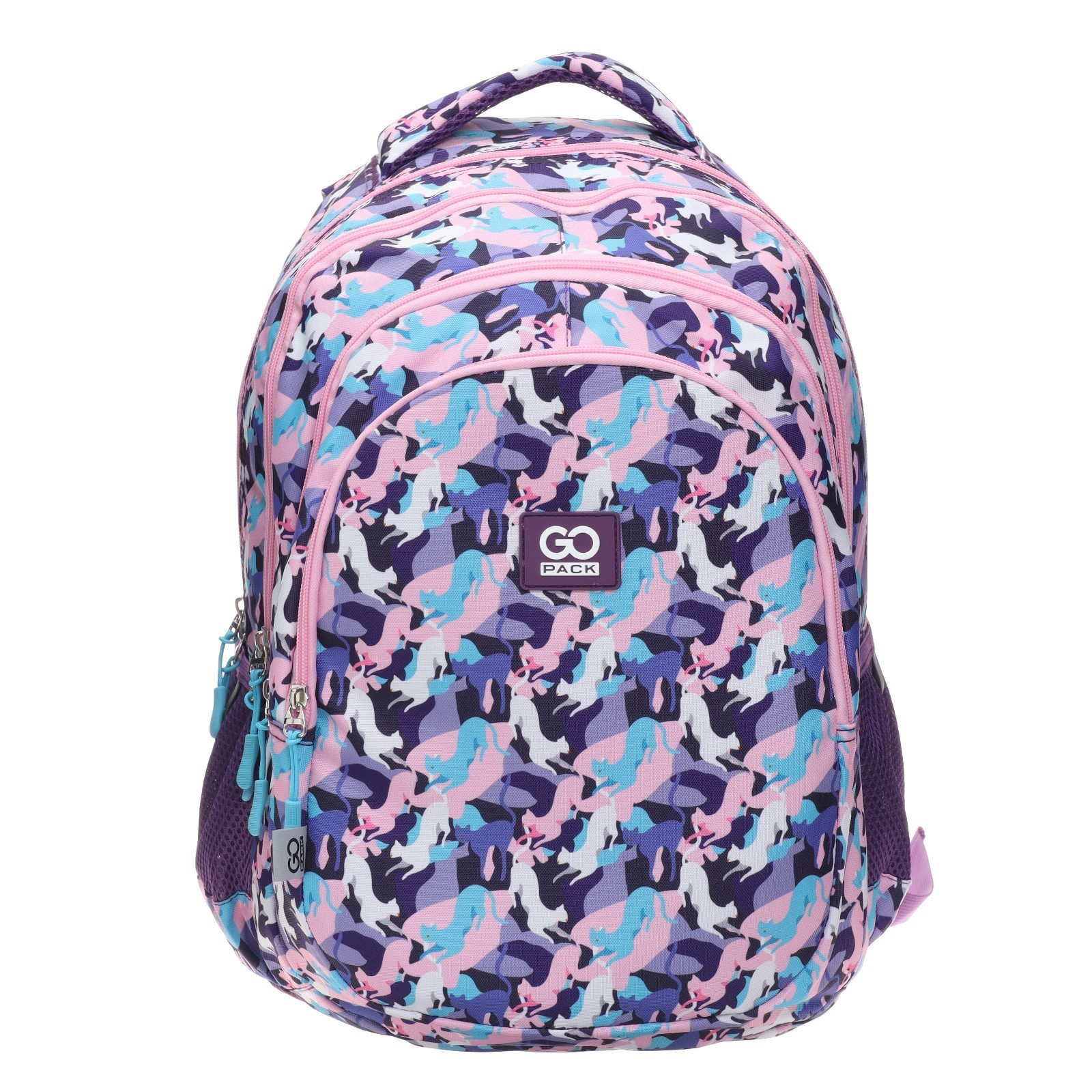 

Рюкзак молодёжный GoPack Teens Cats 44 х 32 х 18 см эргономичная спинк розовый/фиолетовый