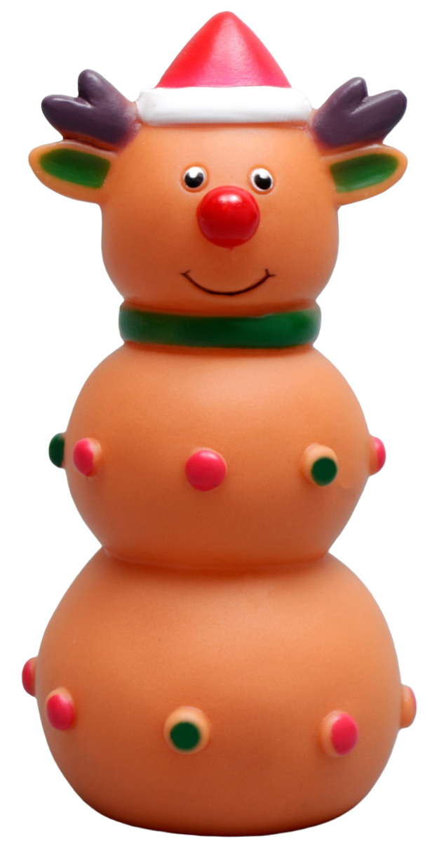 Игрушка для собак Пижон Олененок 3Х пищащая 12 х 6 см 220₽