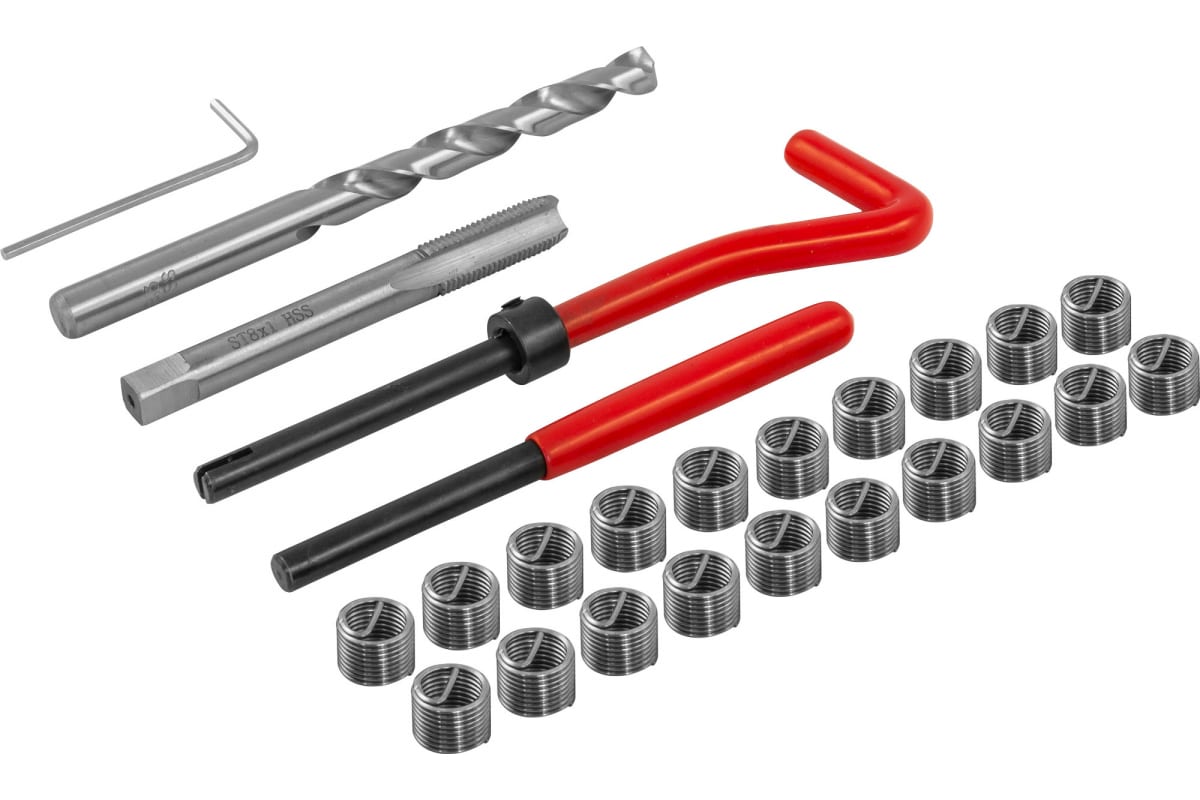 

THORVIK TRIS810 Набор для восстановления резьбы М 8х1.0, 25 пр. Thorvik