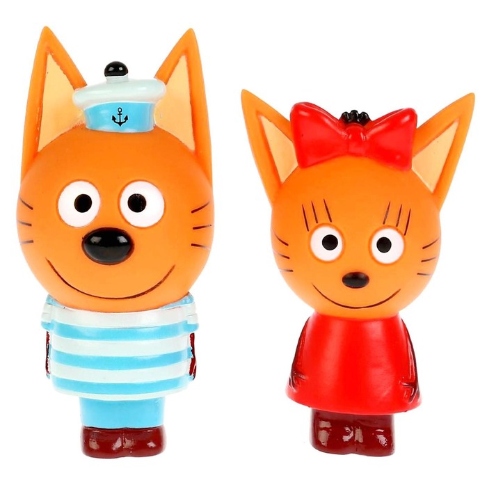 

Игрушка для ванны Три Кота. Карамелька и Коржик, Разноцветный