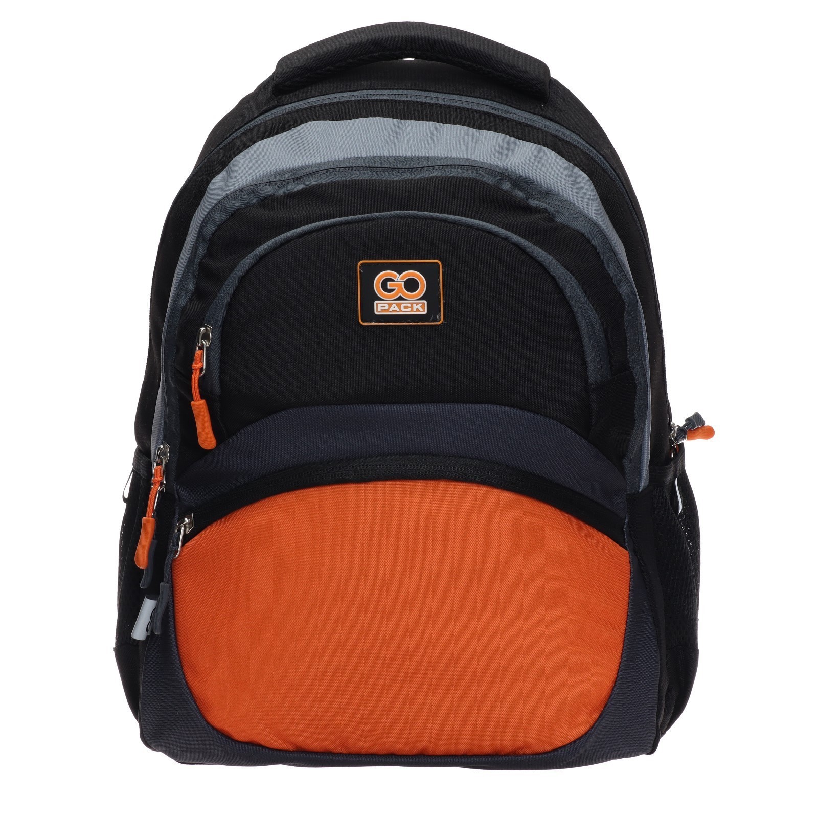 фото Рюкзак школьный gopack education color block 39 х 295 х 12 см чёрный/серый