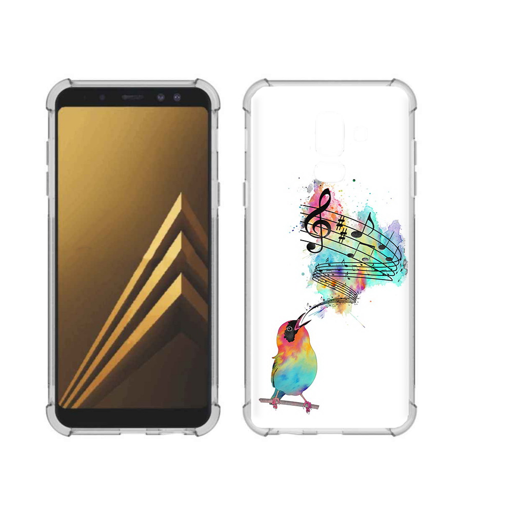 

Чехол MyPads Tocco для Samsung Galaxy A6+ (2018) певчая птичка (PT111520.594.536), Прозрачный, Tocco