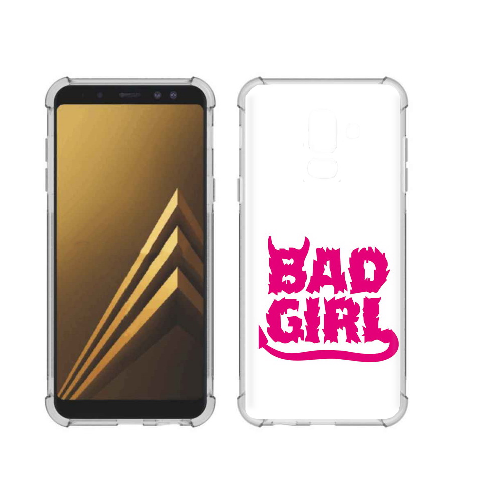 

Чехол MyPads Tocco для Samsung Galaxy A6+ (2018) плохая девочка (PT111520.594.545), Прозрачный, Tocco