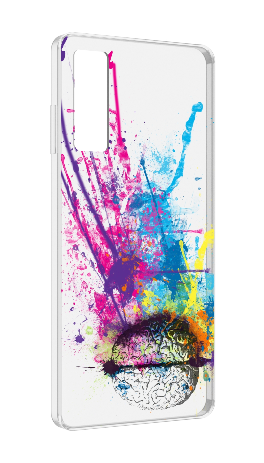 

Чехол MyPads яркий красочный мозг для TCL 20 5G, Прозрачный, Tocco