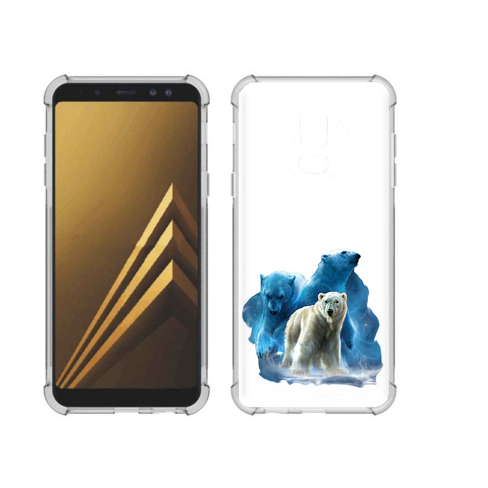 

Чехол MyPads Tocco для Samsung Galaxy A6+ (2018) полярный медведь (PT111520.594.549), Прозрачный, Tocco