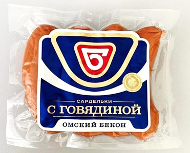 

Сардельки Омский Бекон Говяжьи 400 г
