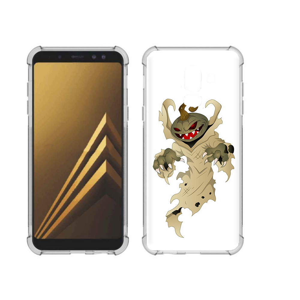 

Чехол MyPads Tocco для Samsung Galaxy A6+ (2018) призрак хэллоуина (PT111520.594.555), Прозрачный, Tocco