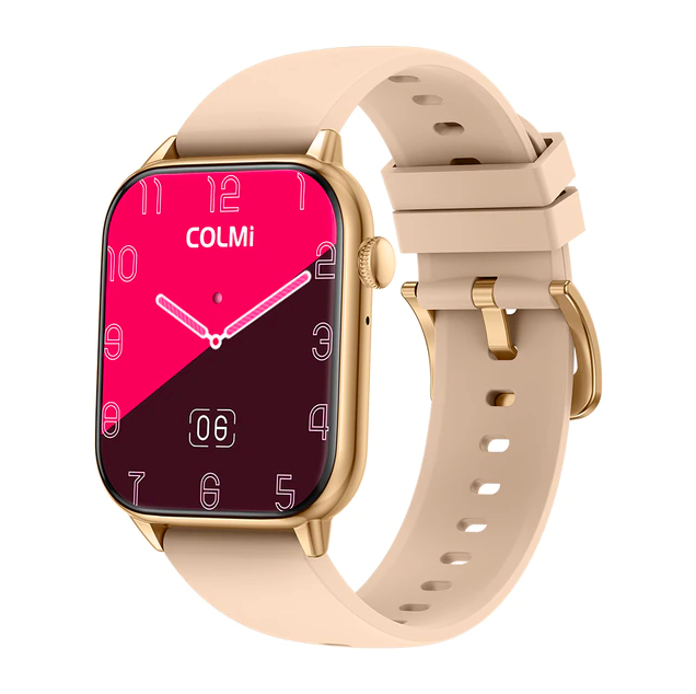 фото Умные часы colmi c60 silicone strap gold-white