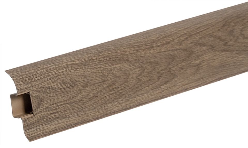 фото Ideal komfort плинтус с кабель-каналом и мягким краем падук 321 (2,2м)