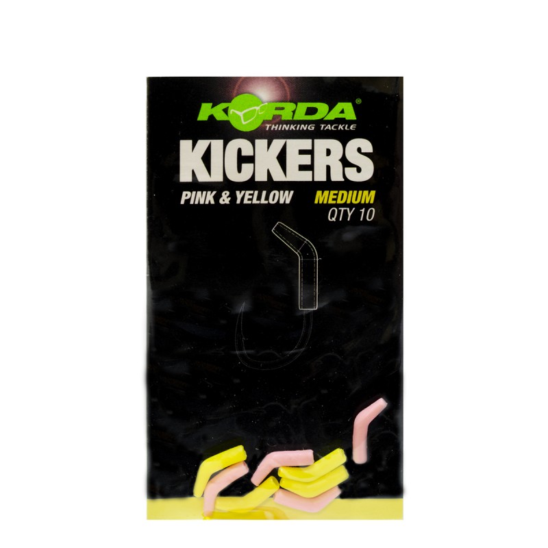 фото Korda лентяйка kickers yellow/pink m для крючка №6-8