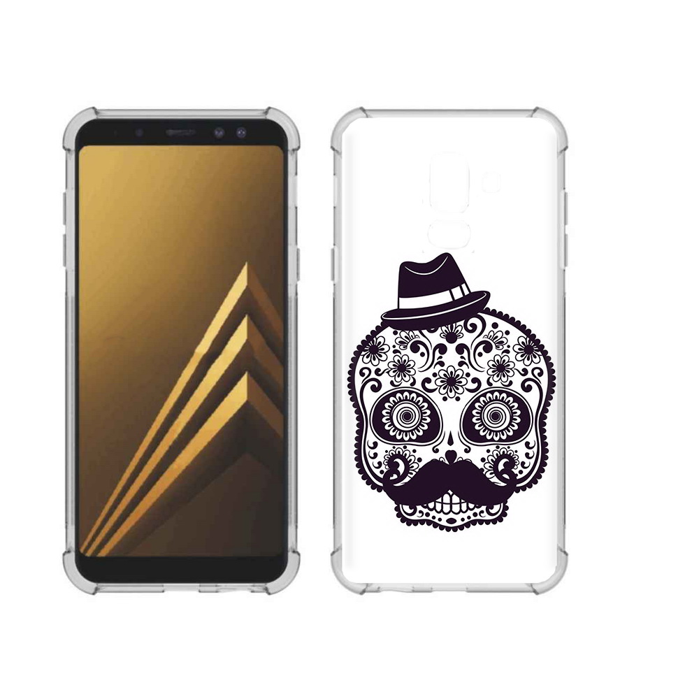 

Чехол MyPads Tocco для Samsung Galaxy A6+ (2018) разрисованный скелет (PT111520.594.575), Прозрачный, Tocco