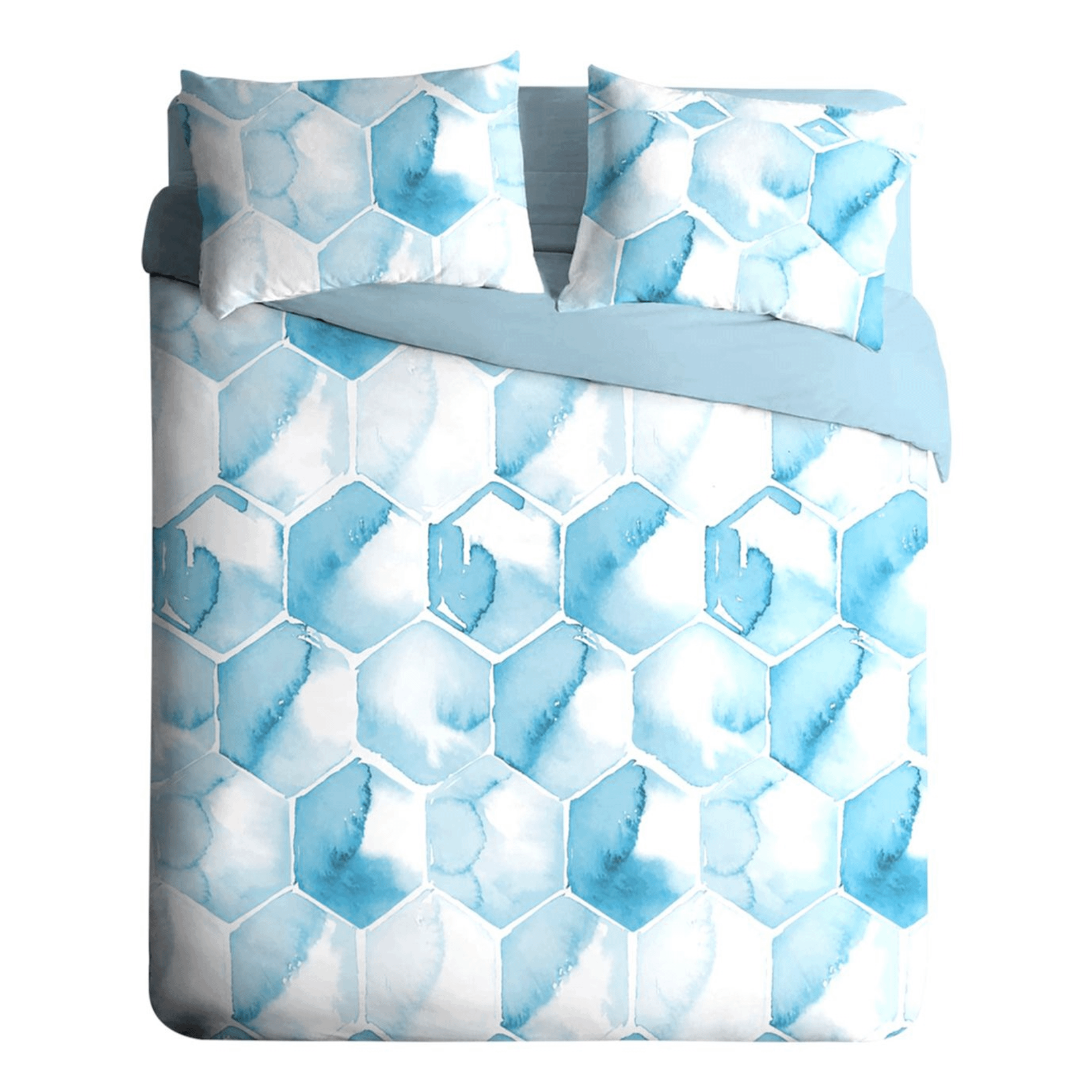 Простыня Homeclub Aero евро ситец голубая 830₽