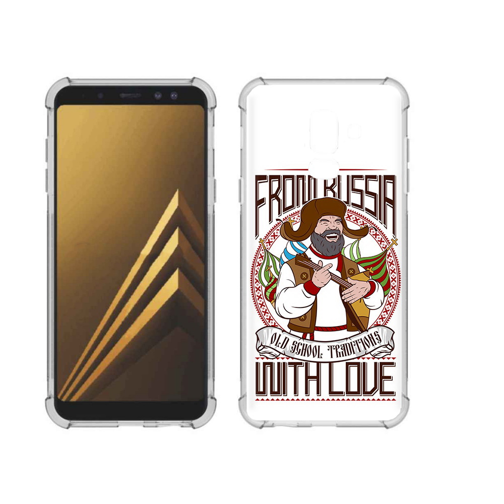 

Чехол MyPads Tocco для Samsung Galaxy A6+ (2018) русский мужчина (PT111520.594.590), Прозрачный, Tocco
