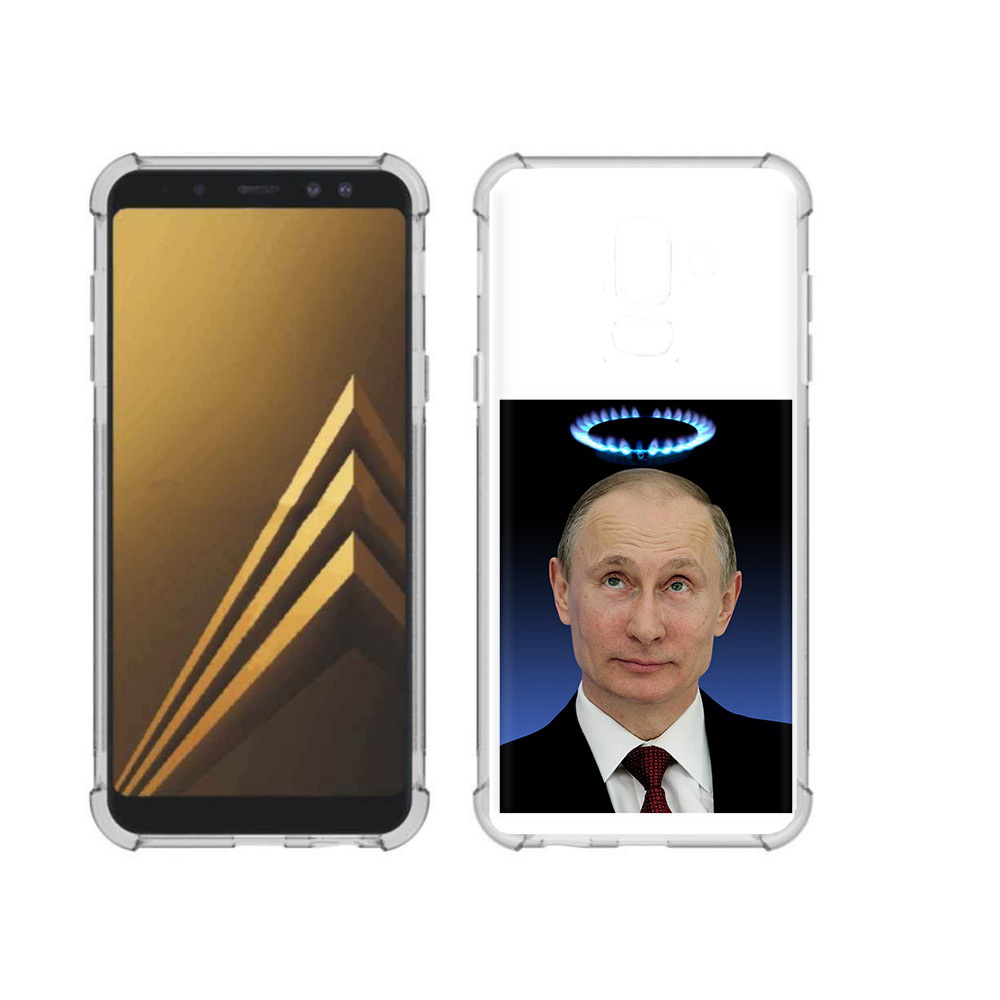 

Чехол MyPads Tocco для Samsung Galaxy A6+ (2018) святой газ (PT111520.594.594), Прозрачный, Tocco