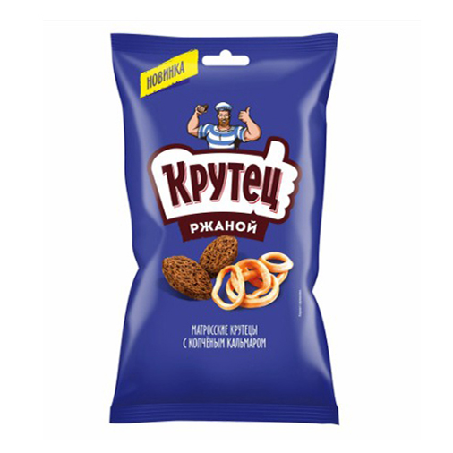 

Сухарики ржаные Крутец копченый кальмар 100 г