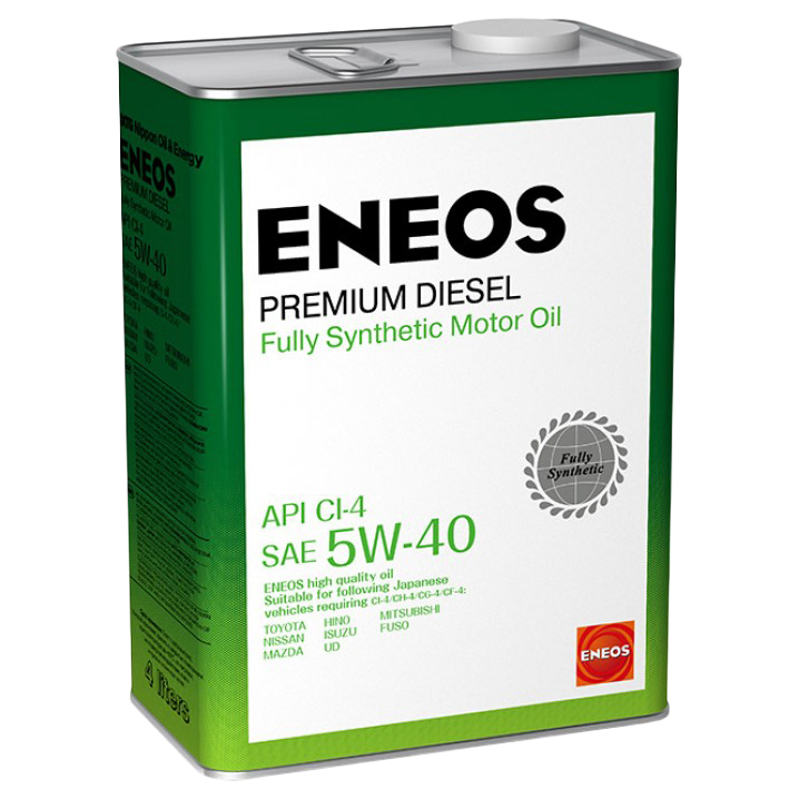 Моторное масло Eneos синтетическое Premium Diesel CI-4 5W40 4л