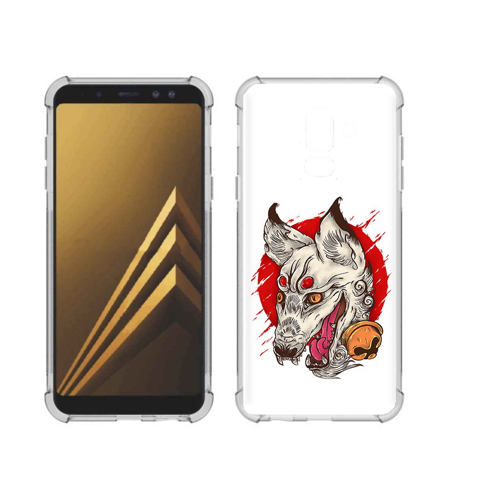 

Чехол MyPads Tocco для Samsung Galaxy A6+ (2018) страшная собака (PT111520.594.627), Прозрачный, Tocco