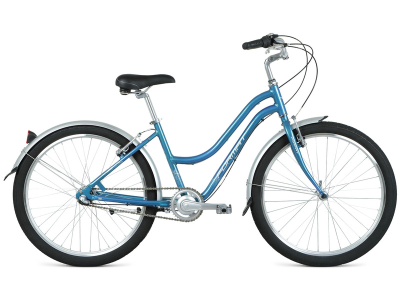 фото Женский велосипед 7732, год 2021 , цвет серебристый-голубой format