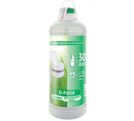 

Жид. ср-во для биотуалетов D-Force Green 1,8л