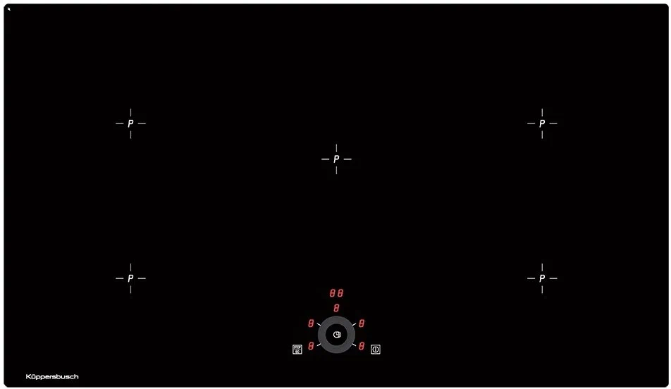 

Встраиваемая варочная панель индукционная Kuppersbusch KI 9330.0 SR черный, KI 9330.0 SR