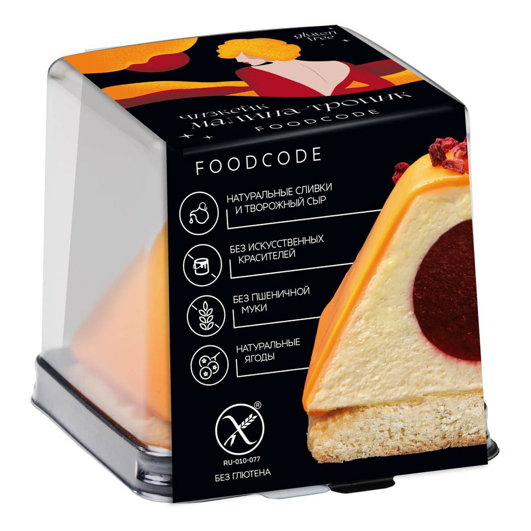 

Торт Foodcode чизкейк малина-тропик 147 г