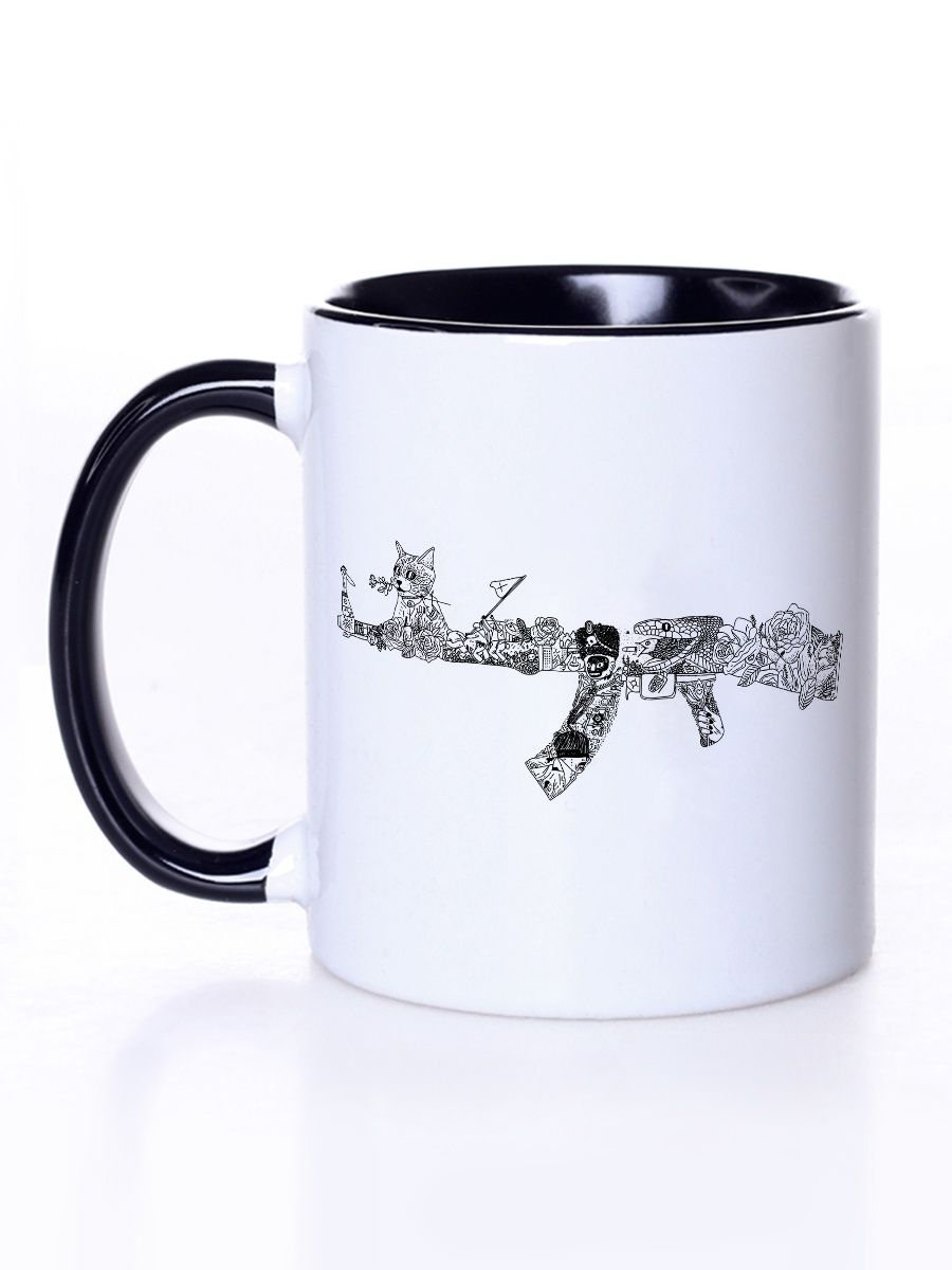 

Кружка Каждому Своё Оружие, АК 47, Автомат Калашникова 330 мл, CU-RAOR5-BI/S