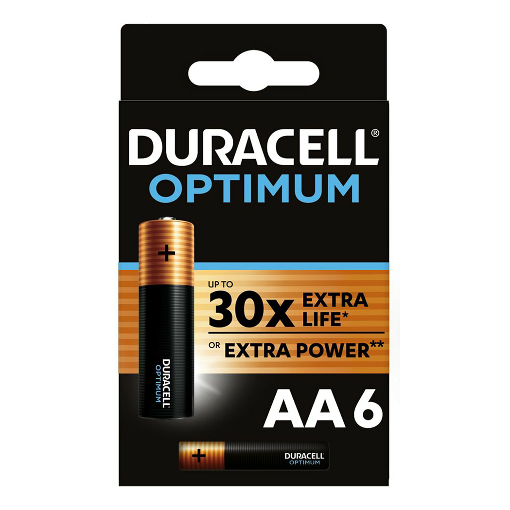 фото Батарейки duracell optimum aa 6 шт