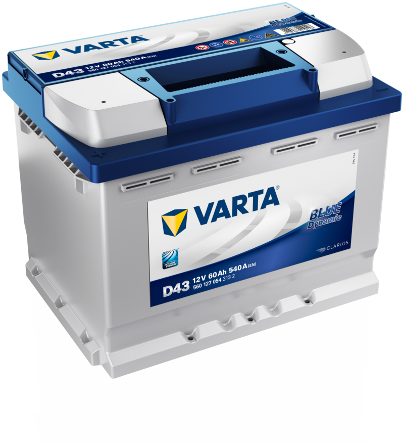 

Аккумулятор автомобильный Varta Blue Dynamic D43 6СТ-60 прям.