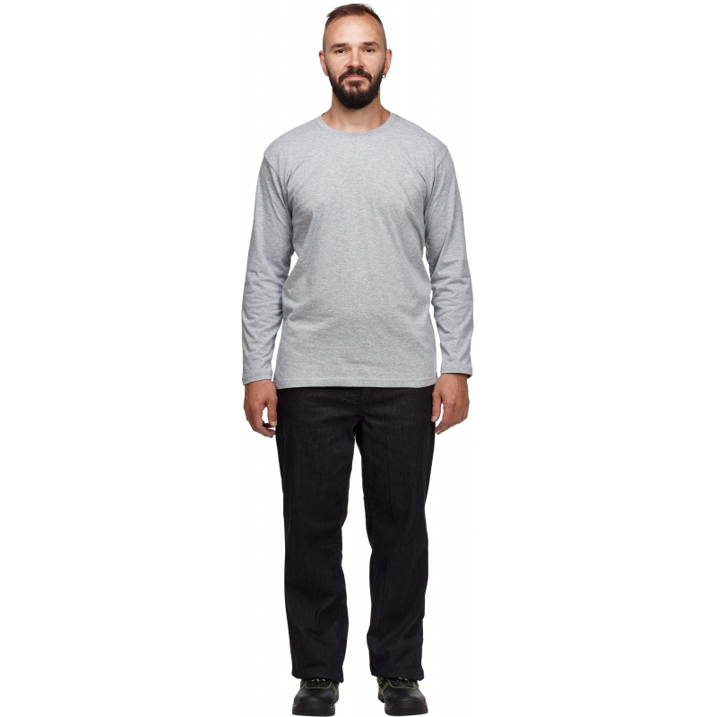 

Футболка (160 г.) с длинным рукавом сер.(XXXL), Серый, дл. Рукав 160 гр