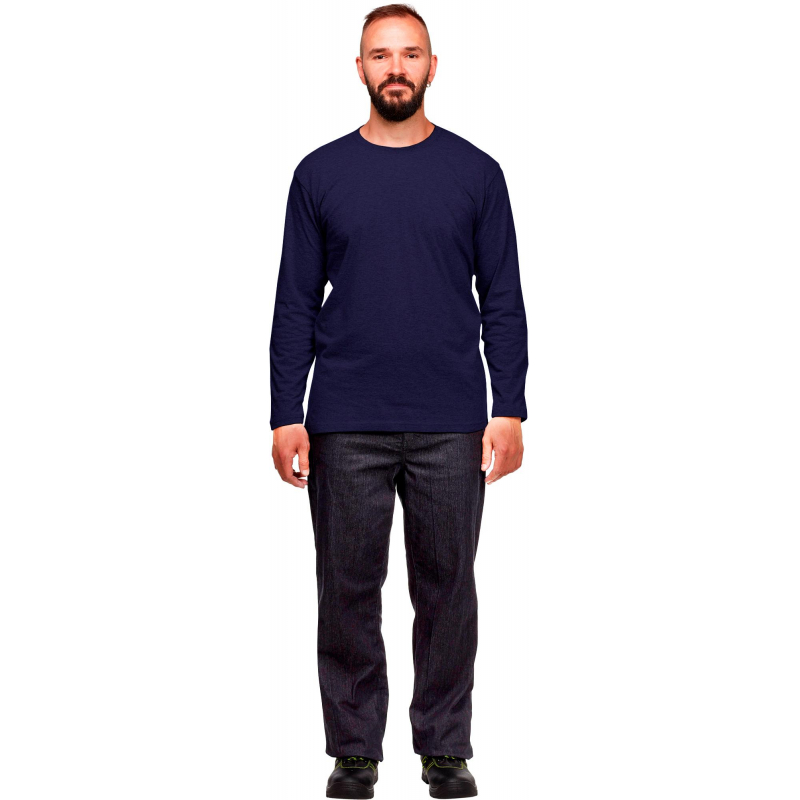 

Футболка (160 г.) с длинным рукавом т.-син.(XXXL), Синий, дл. Рукав 160 гр