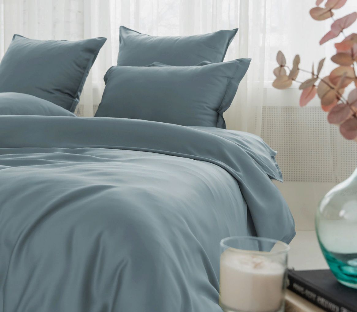 

Пододеяльник Maktex из тенселя 200 х 200 60S 4226 Серый, Пододеяльники из тенселя