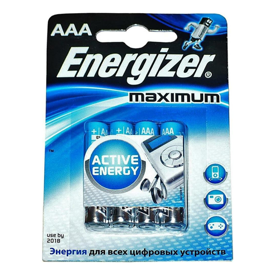 Батарейки Energizer Maximum AAА 4 шт