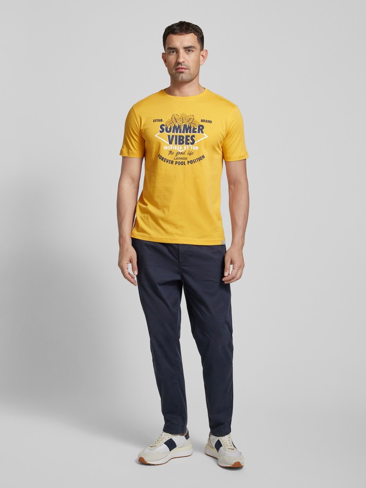 

Футболка мужская LERROS 2453068 желтая XL, Желтый, 2453068