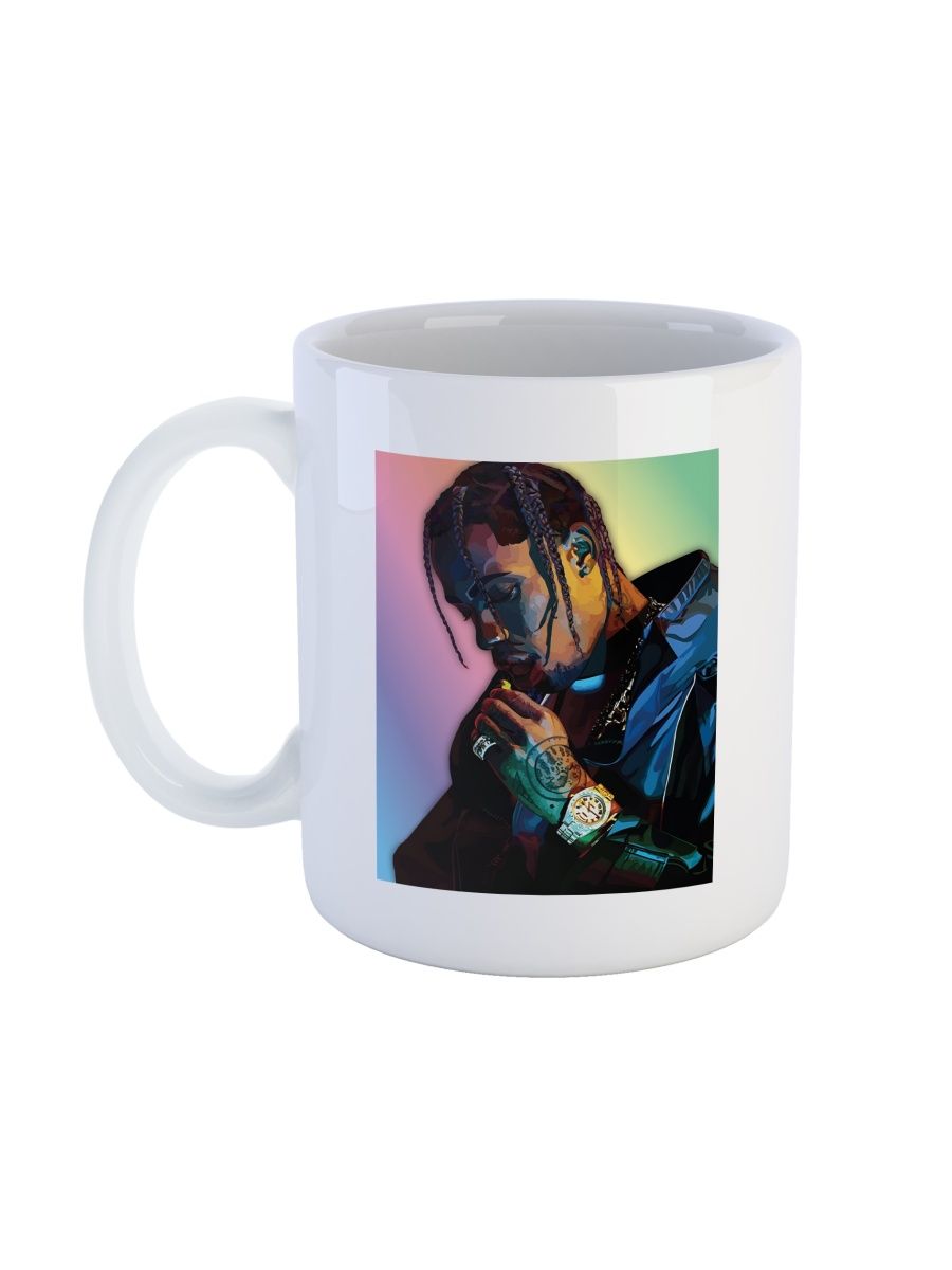 

Кружка Каждому Своё Трэвис Скотт, Travis Scott, Рэпер 330 мл, CU-MZTS9-W/S