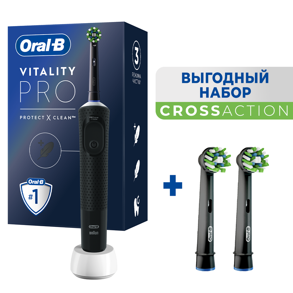 

Электрическая зубная щетка Oral-B D103.413.3 черный, D103.413.3