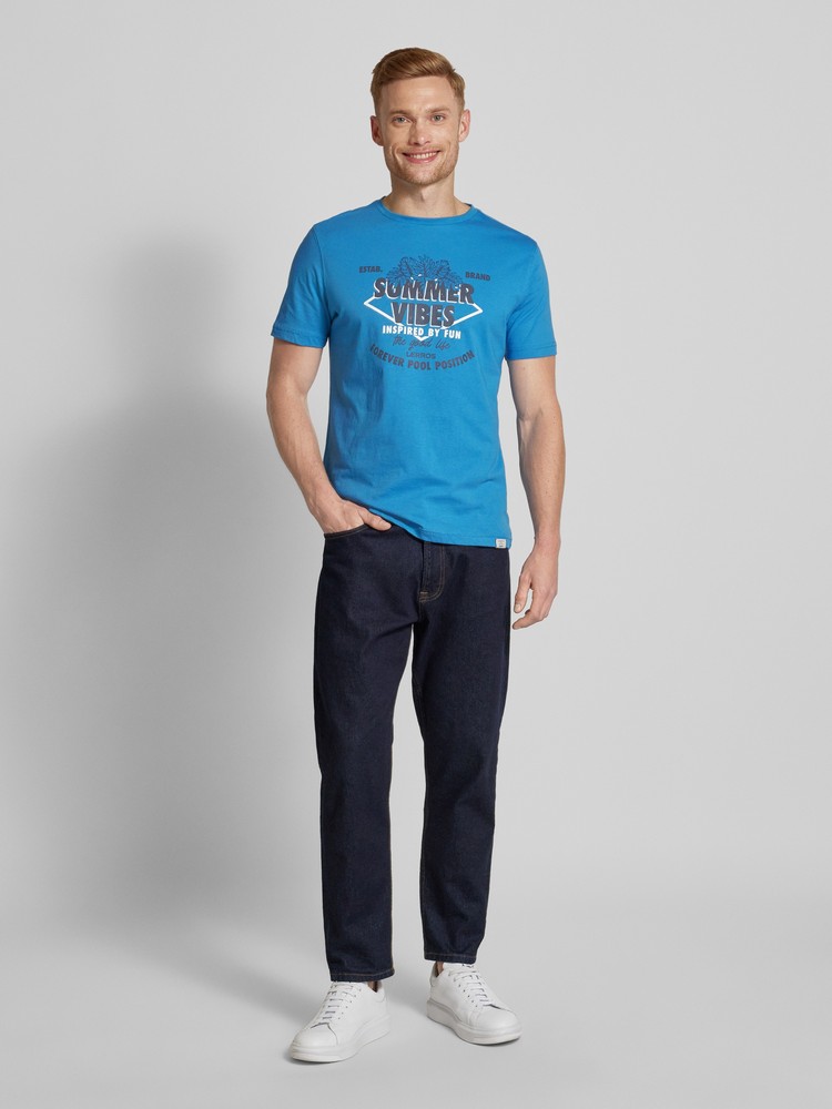 

Футболка мужская LERROS 2453068 синяя XXL, Синий, 2453068
