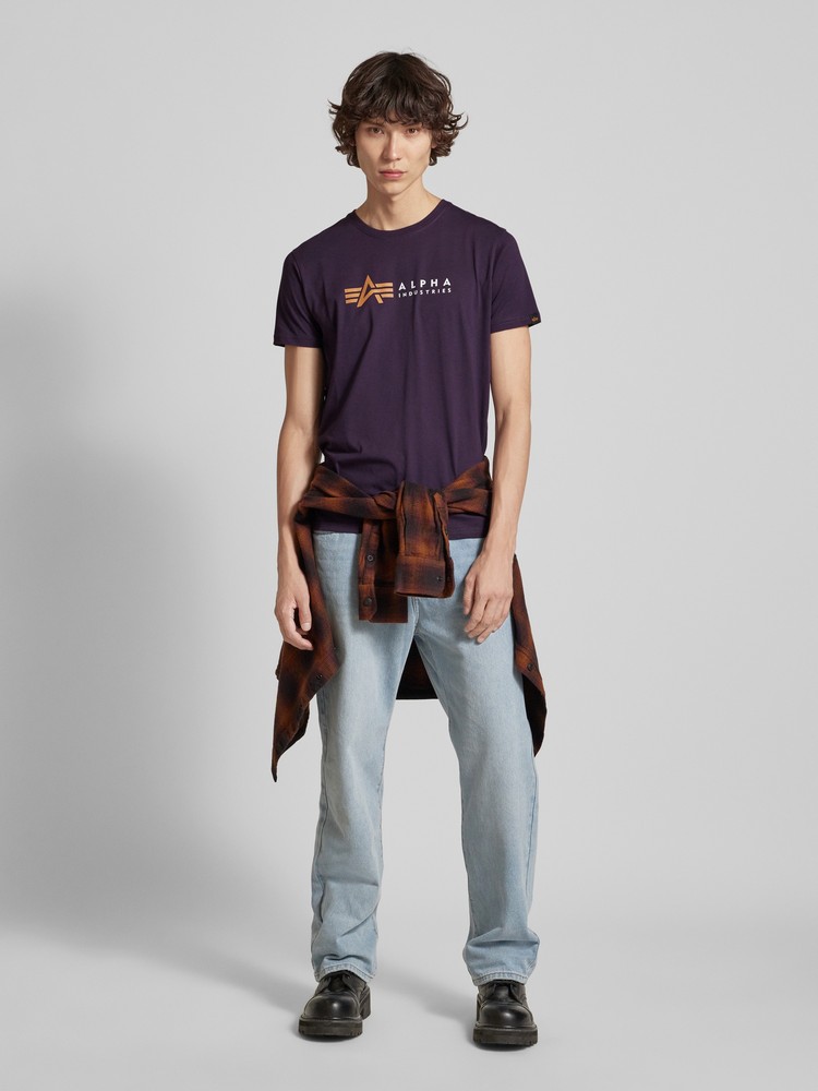 

Футболка мужская Alpha Industries 118502 фиолетовая XXL, Фиолетовый, 118502