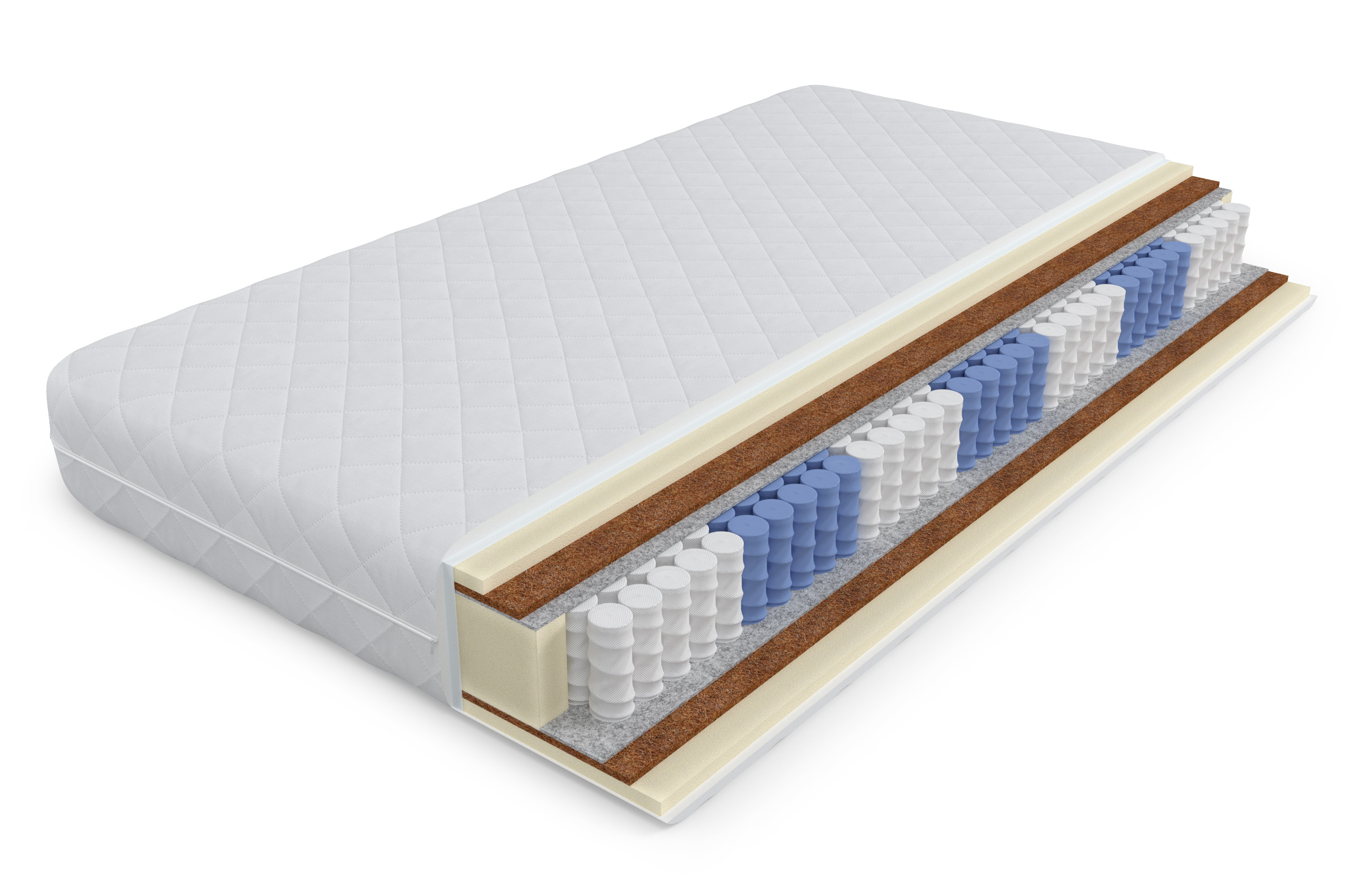 

Матрас My Matras Bio Lux zone 160x200x20 см, Белый, Bio Lux zone