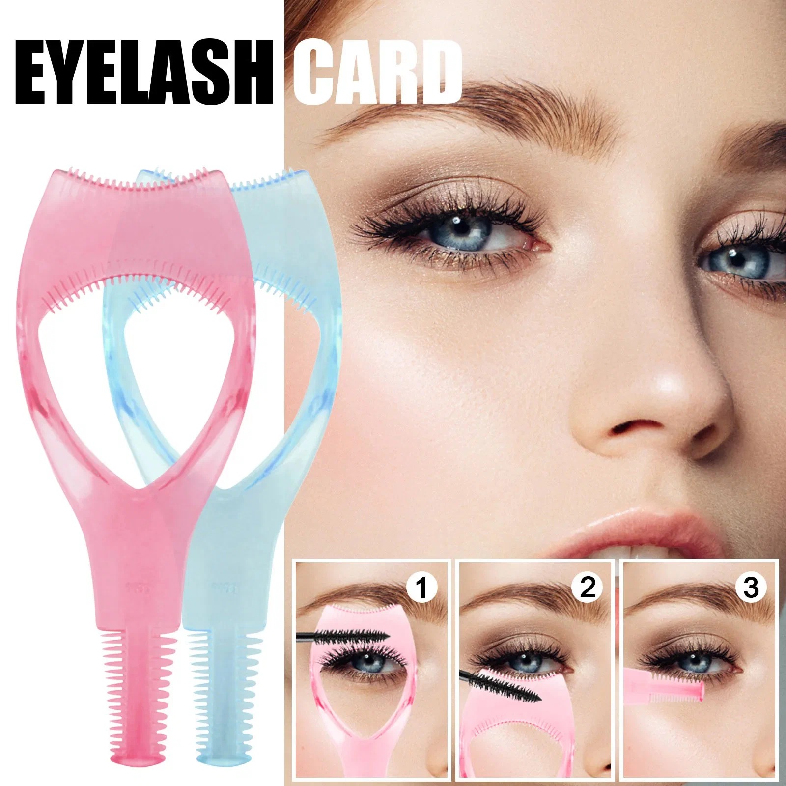 Керлер MILASHOP для окрашивания ресниц защиты глаз и век розовый
